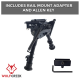 Bipod - Quick Draw 6"- 9" Swivel Bipod