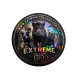 Dogs and boar sticker (Hologram) Black