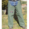 Extreme Canvas Chaps For Bush Work wearing with jeans
